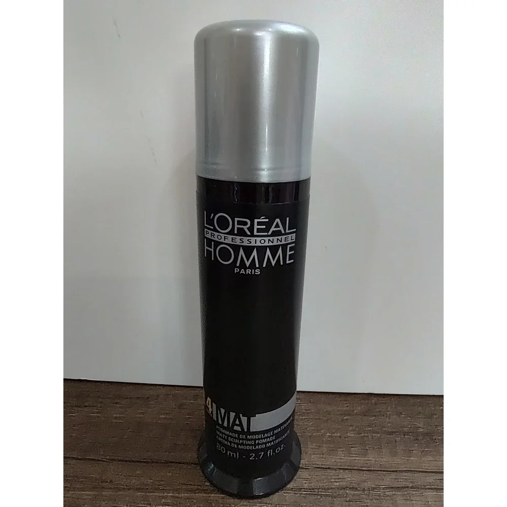 L'ORÉAL PROFESSIONNEL HOMME MAT, MATT SCULPTING POMADE 2.7 OZ NEW